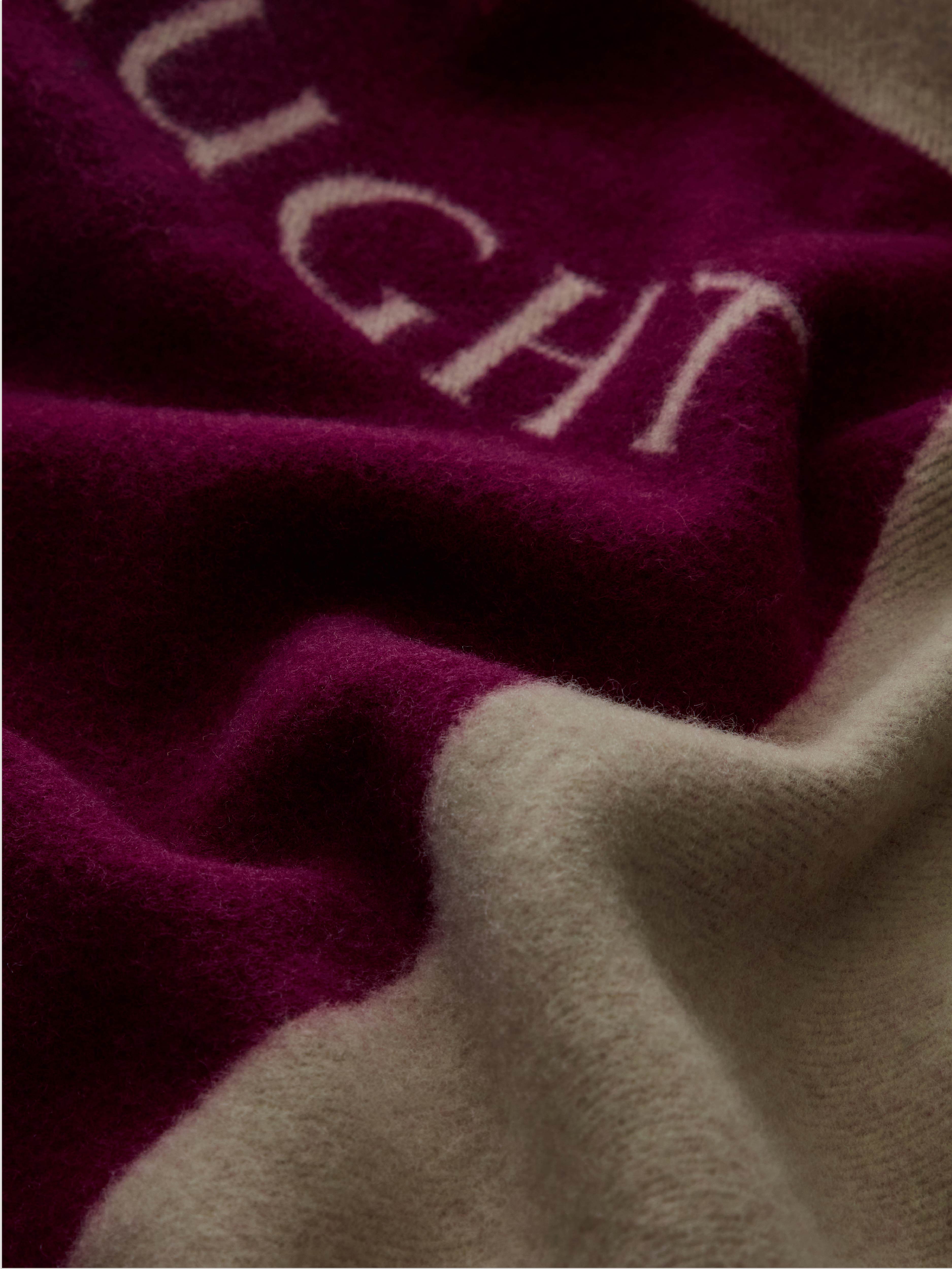 Amethyst Lambswool Cashmere Blanket
