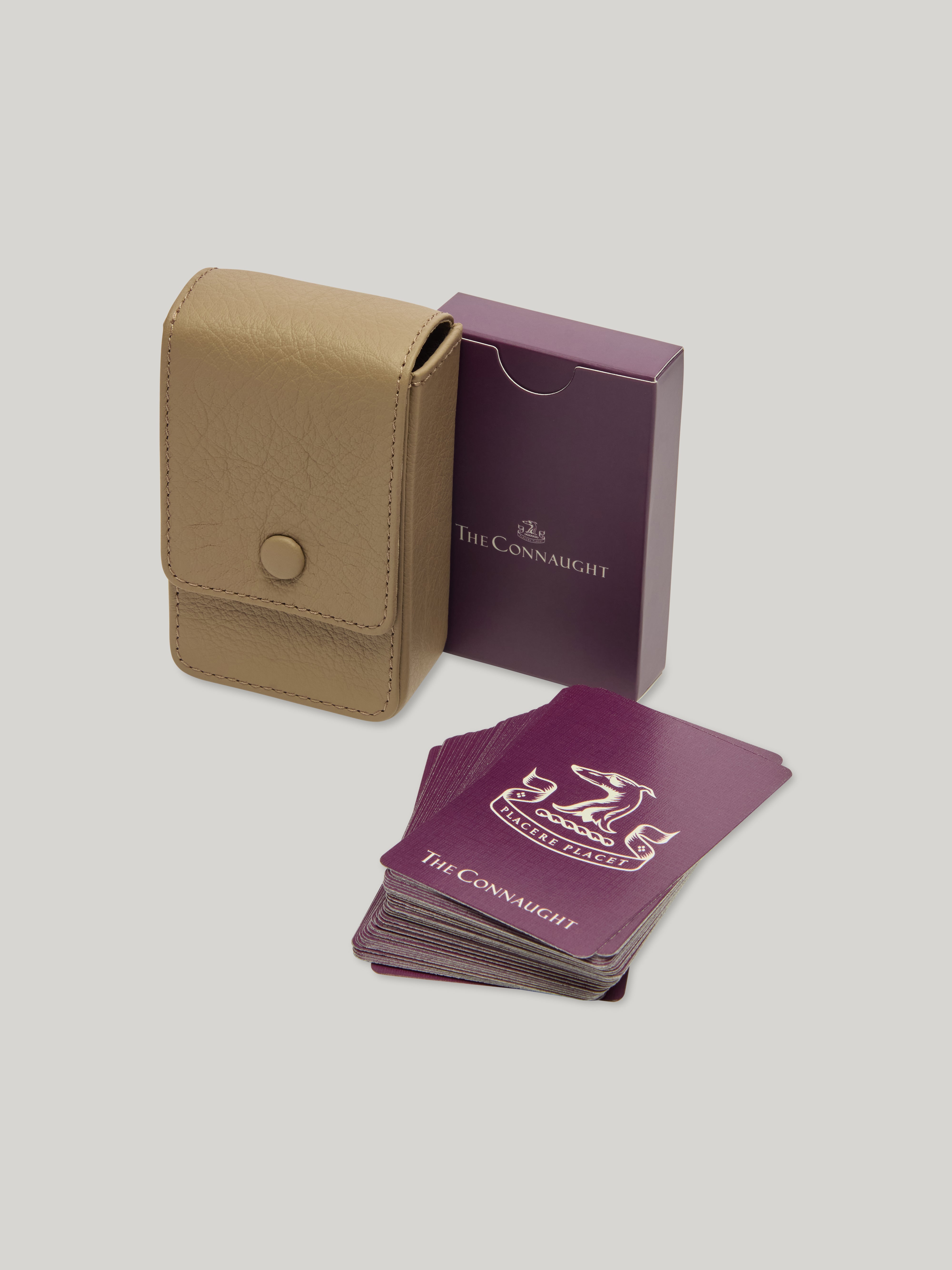 The Connaught Playing Cards With Leather Pouch