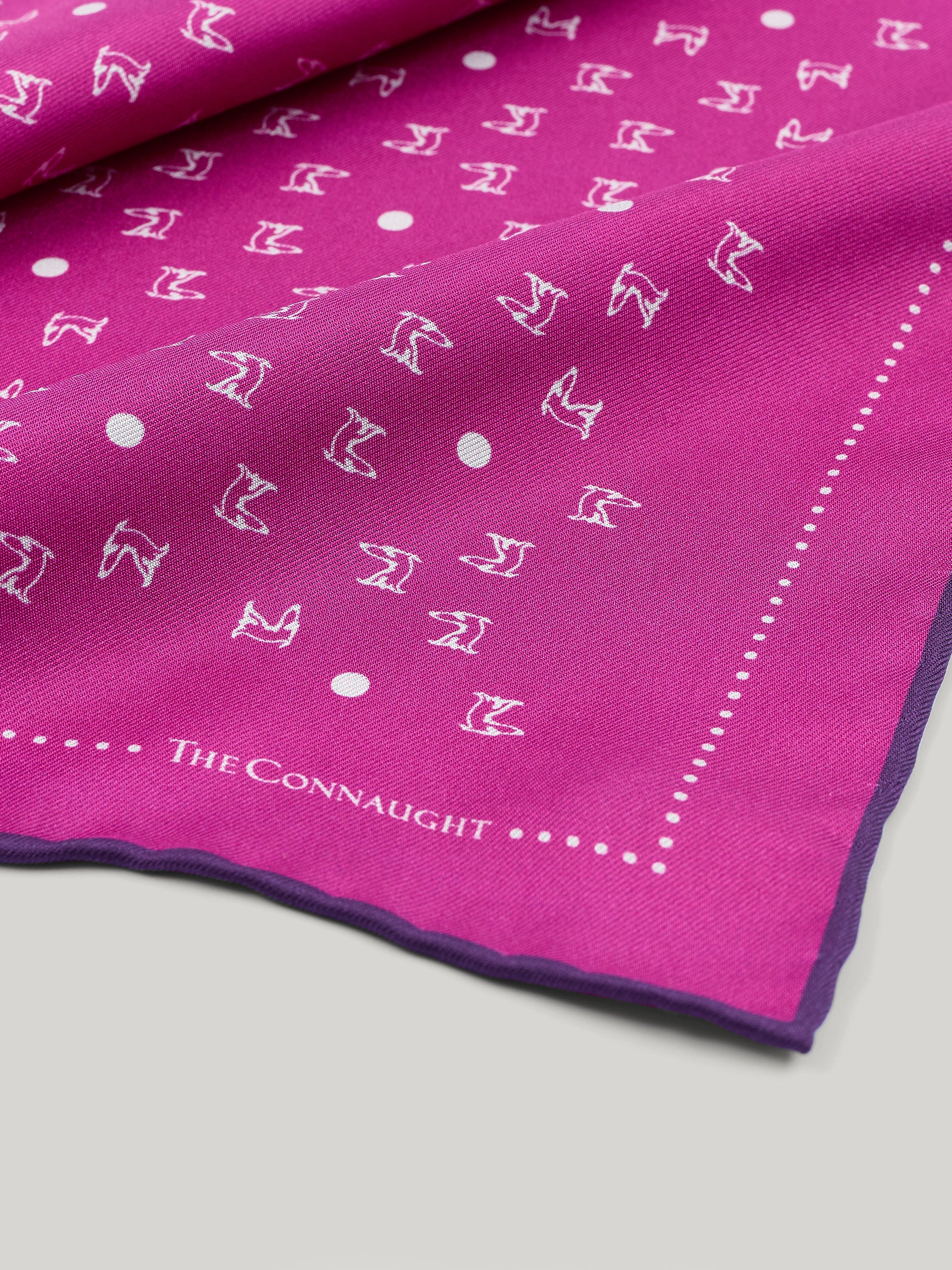 The Connaught Hound Silk Pocket Square