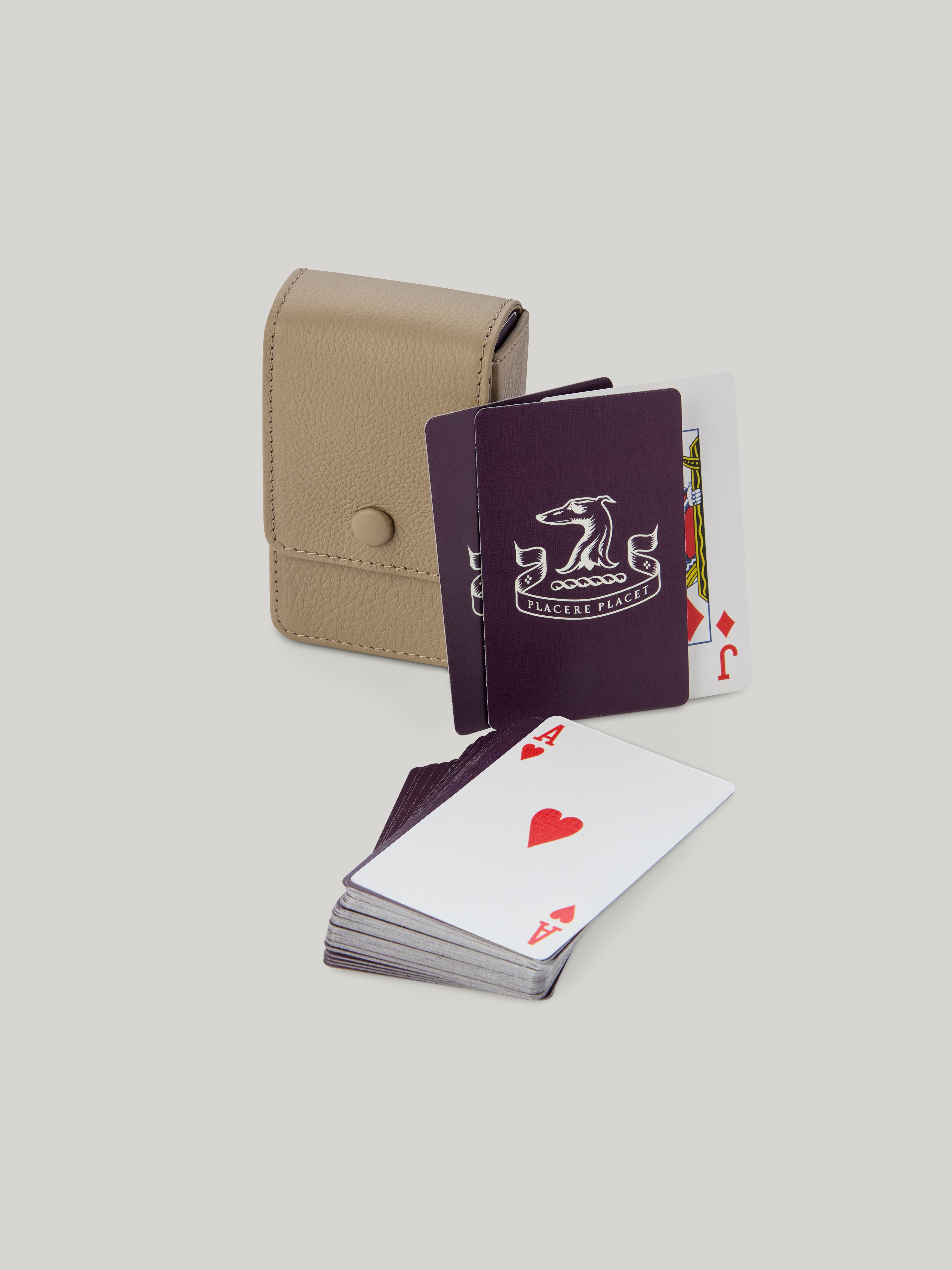 The Connaught Playing Cards With Leather Pouch