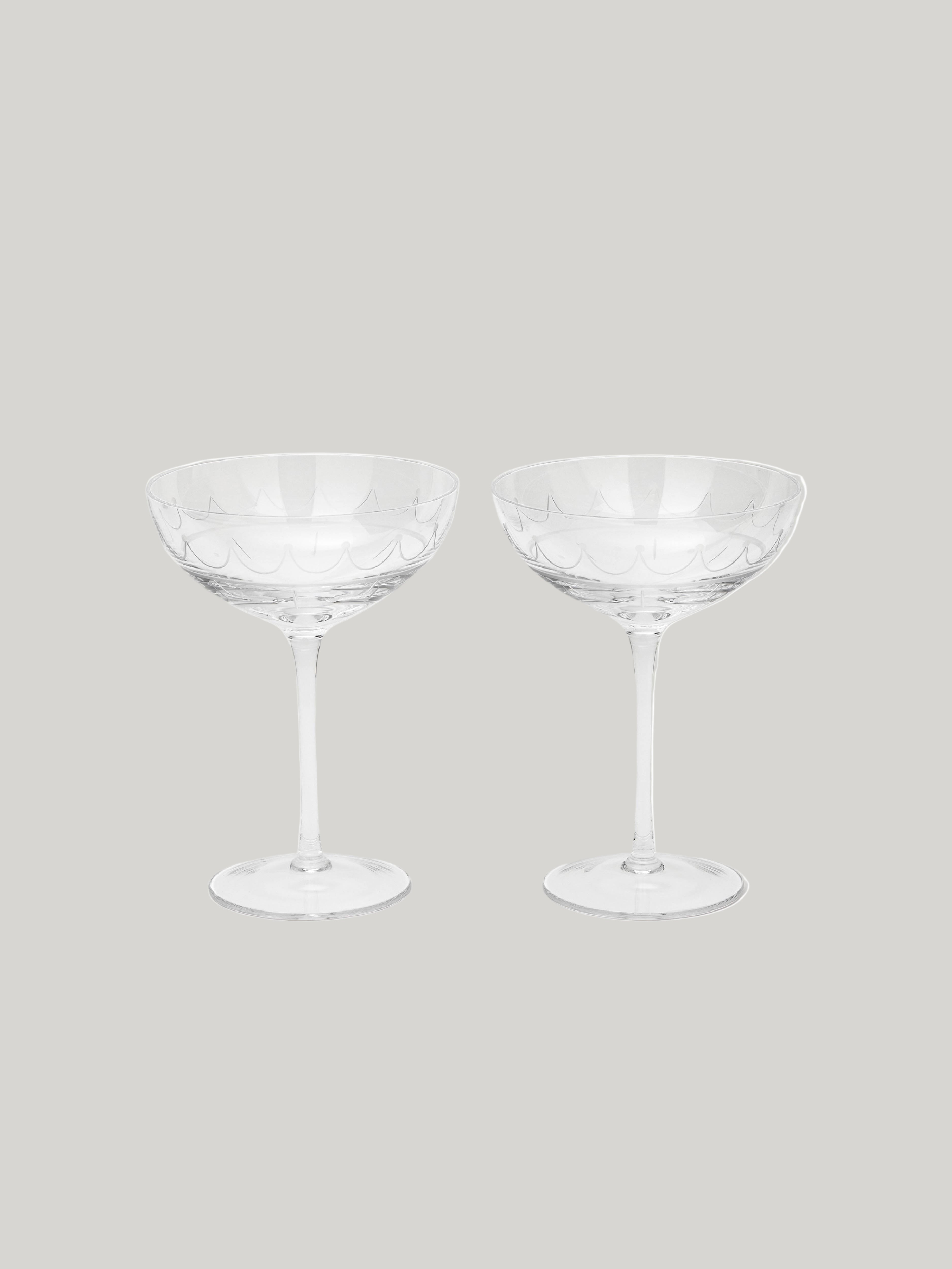 Connaught Bar Signature Champagne Coupes - Set of Two