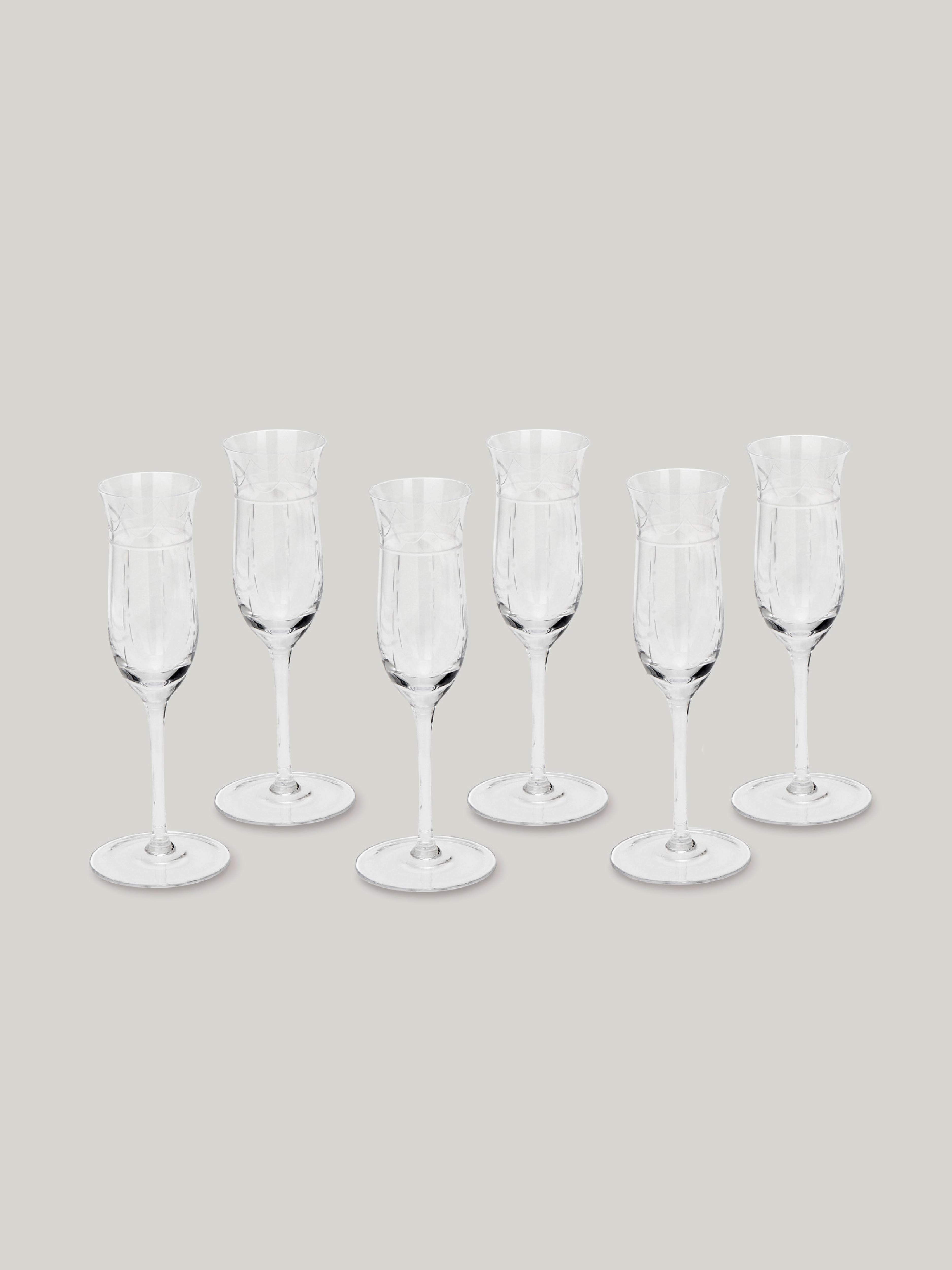 Connaught Bar Champagne Flutes  - Set of Six