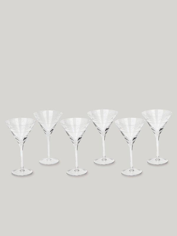 Connaught Bar Iconic Martini Glasses - Set of Six